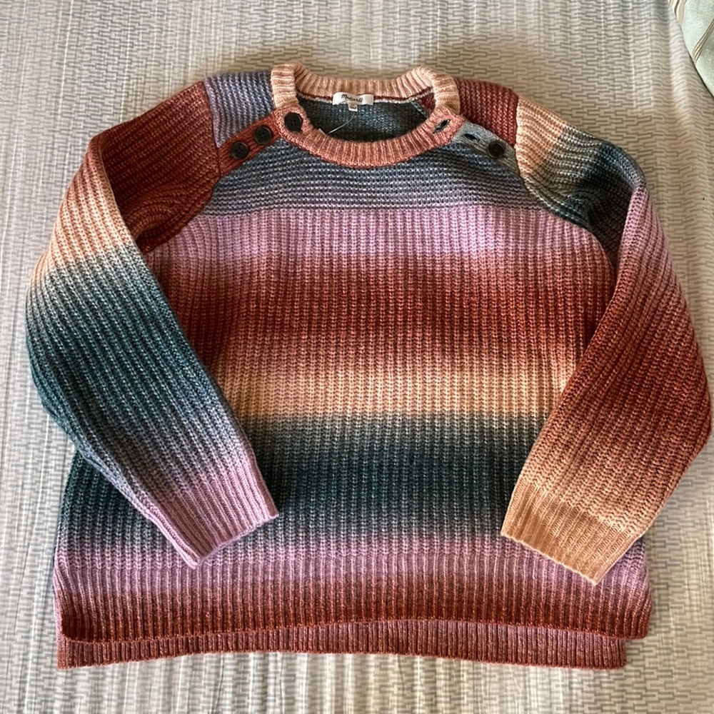 Madewell chunky wide stripe sweater - Picture 1 of 4